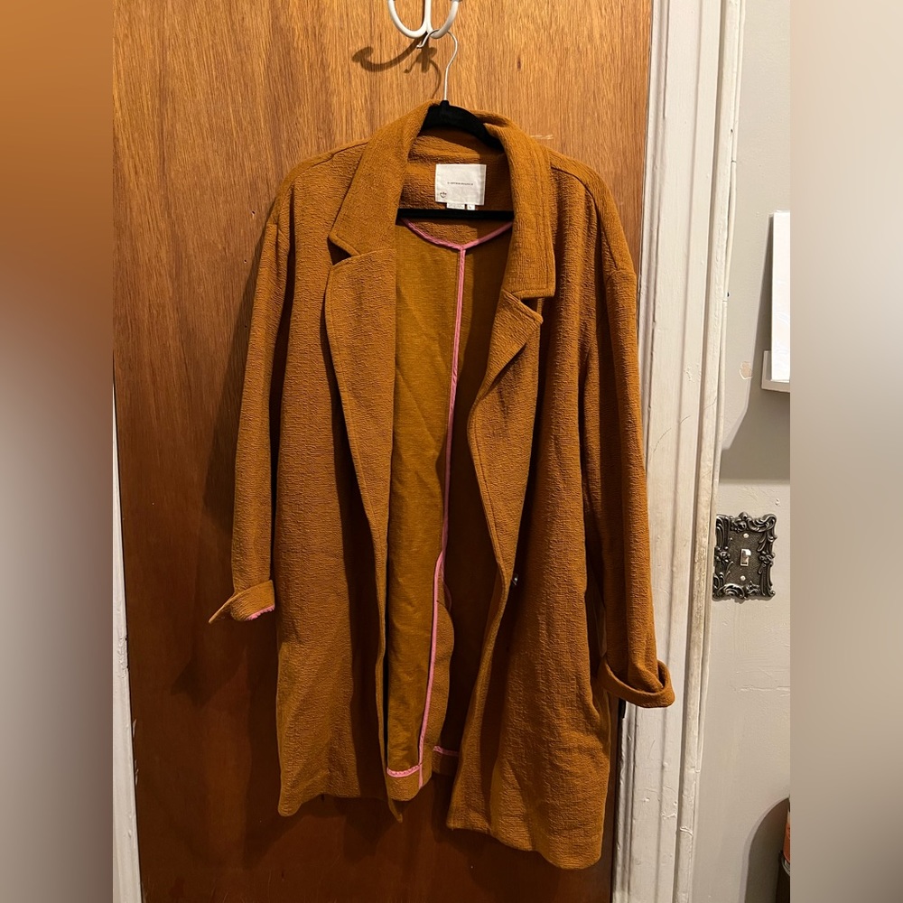 Anthropologie Burnt Orange light jacket
